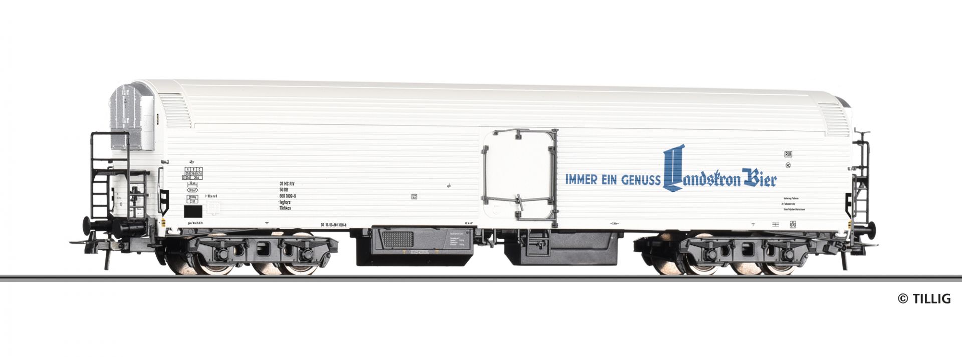 77083 | Refrigerator car Iaghqrs “Landskron Brau-Manufaktur Görlitz” of the DR