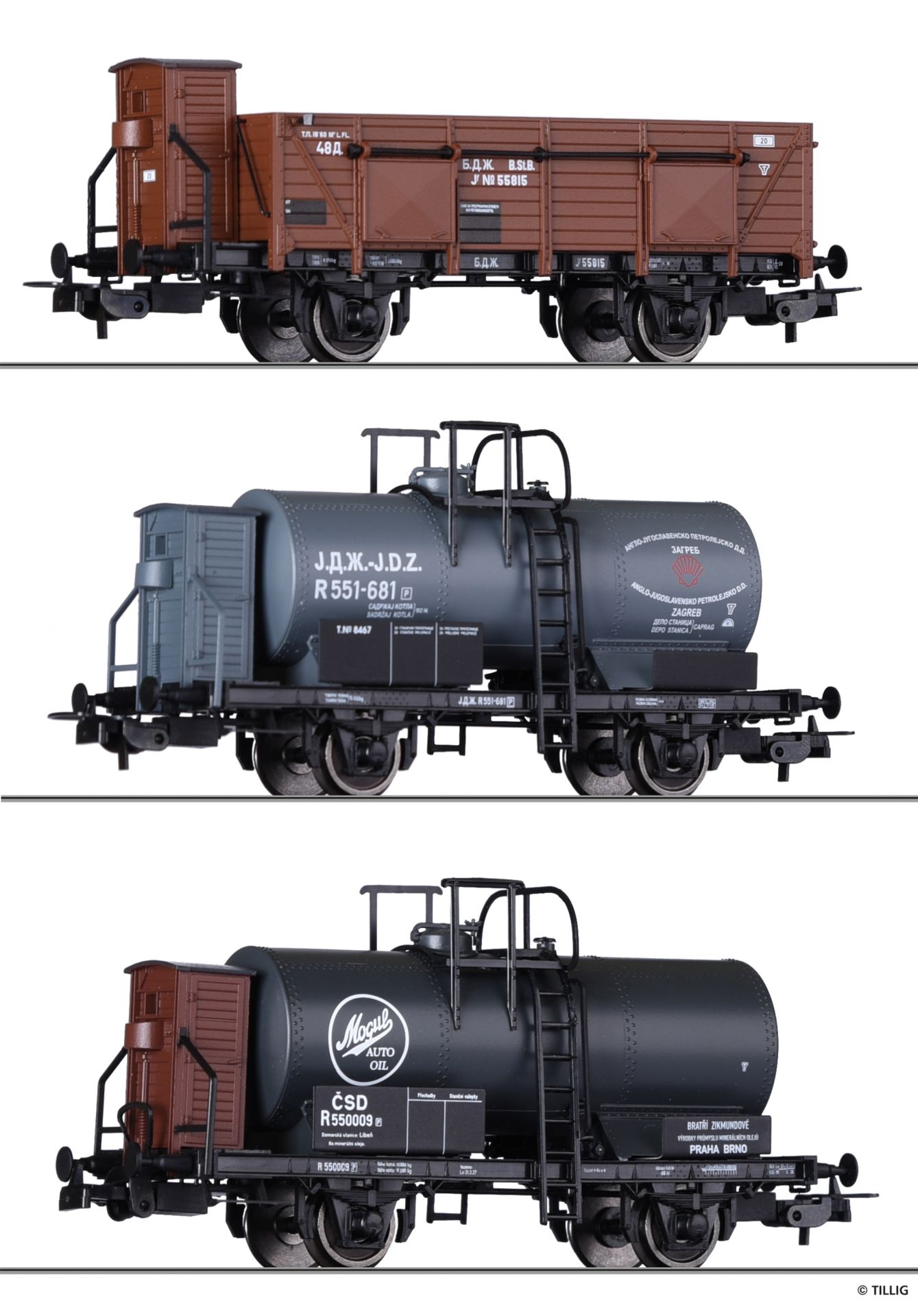 70047 | Güterwagenset BDZ, JDZ und CSD