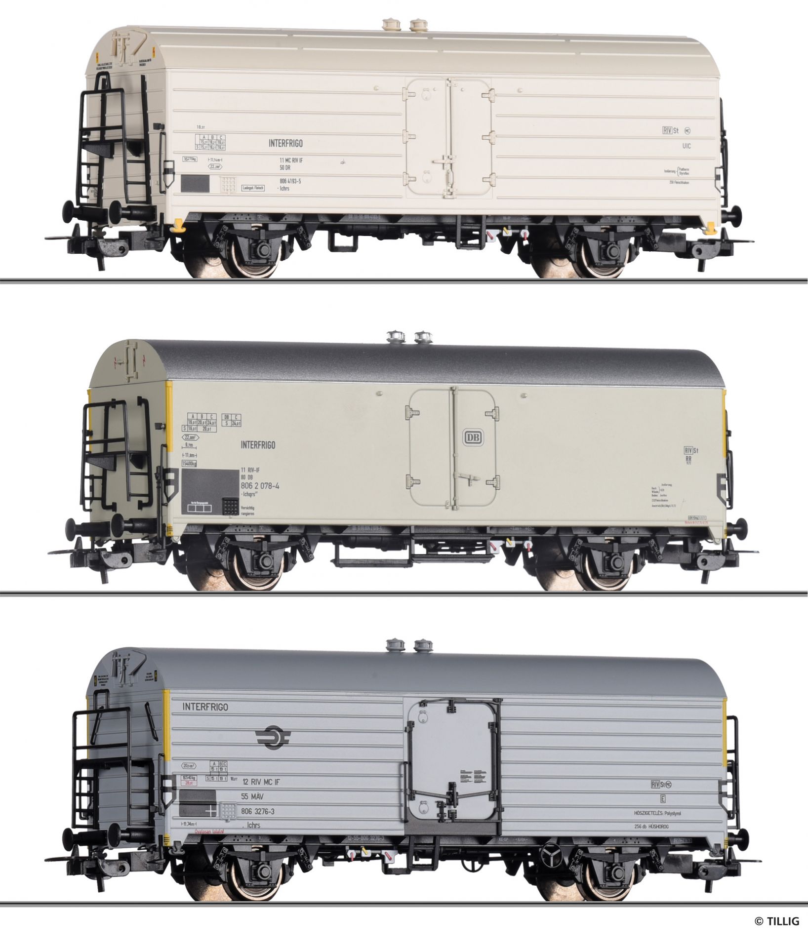 70052 | Güterwagenset „INTERFRIGO“ DR, DB und MAV