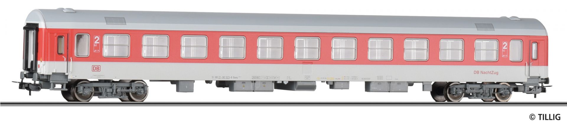 75017 | 2nd class passenger coach of the DB NachtZug