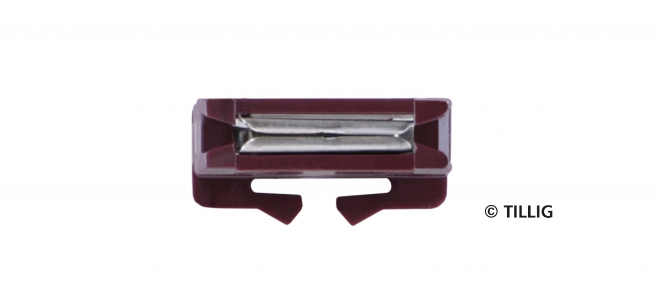 396943 | Bettungsgleis braun halbe Schienenverbinder