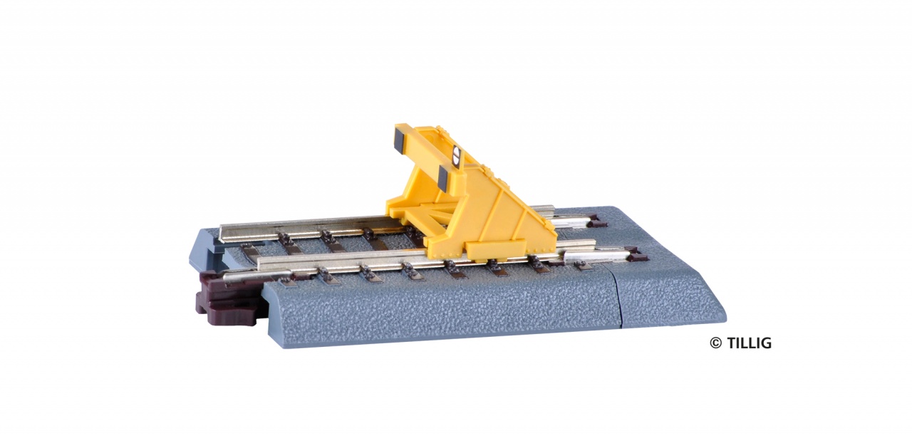 83711 | Bettungsgleis braun Prellbock