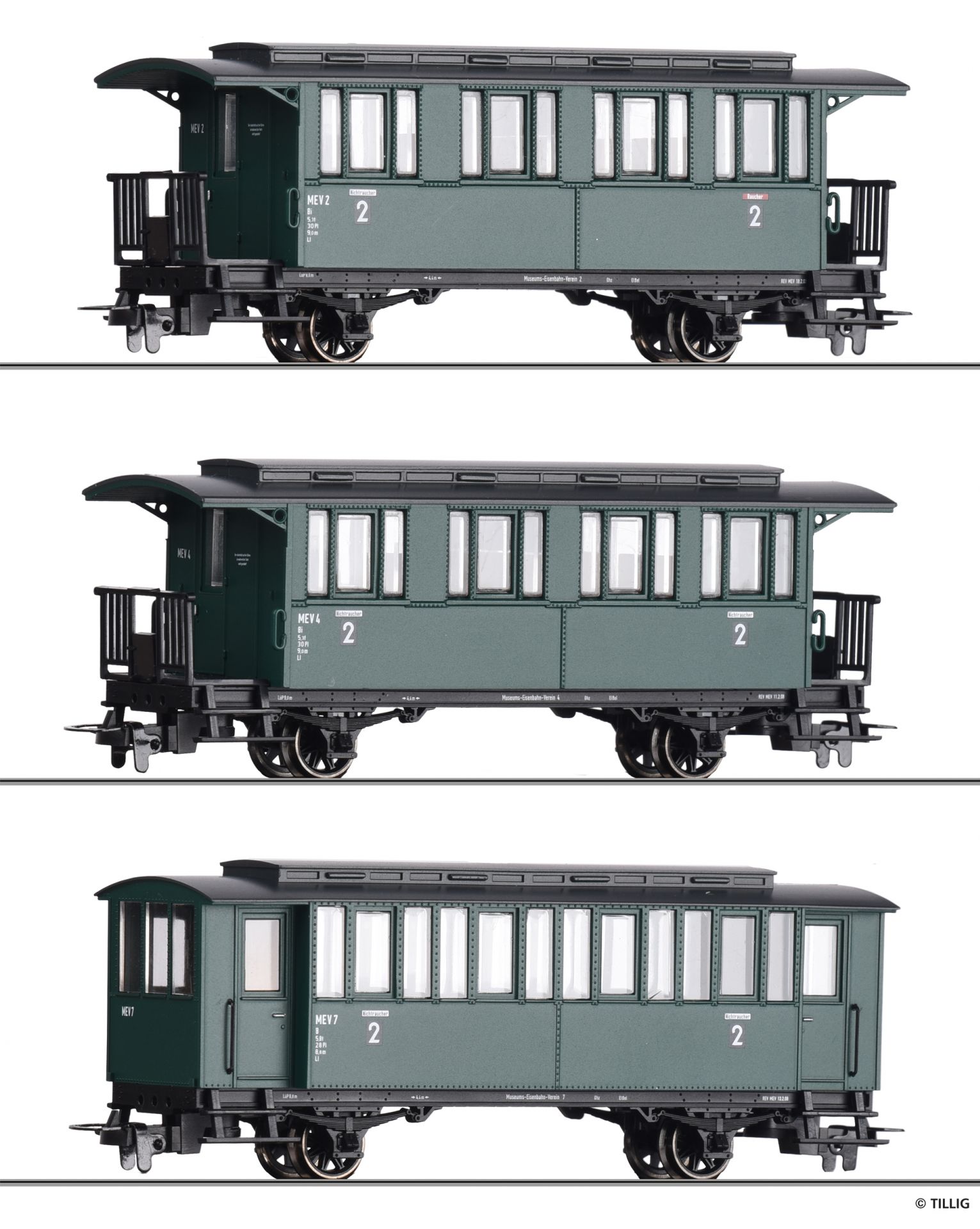 01176 | Personenwagenset Museumsbahn -werksseitig ausverkauft-