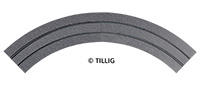 87762 | Curved track bitumen/concrete