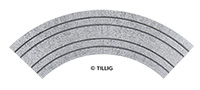 87766 | Gebogenes Gleis Pflastersteine