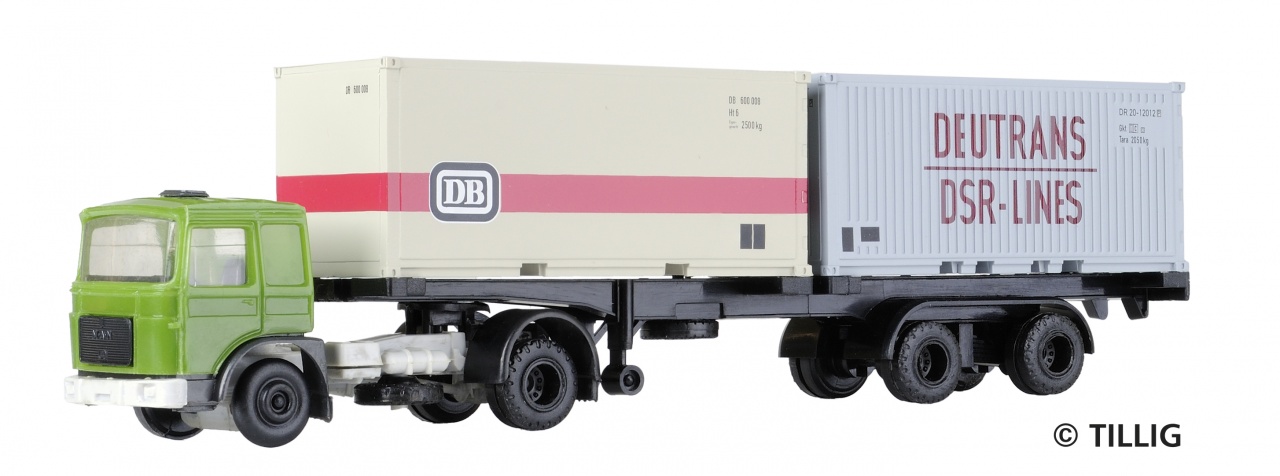 08712 | LKW MAN mit Containerauflieger -werksseitig ausverkauft-