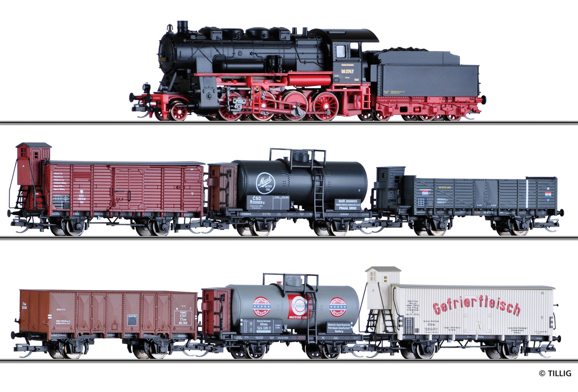 01446 | Güterzugset DRG/PKP/CSD/NS/ETAT France -werksseitig ausverkauft-