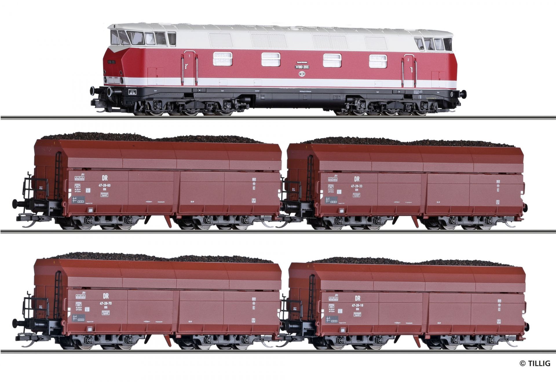 01447 | Güterwagenset DR -werksseitig ausverkauft-