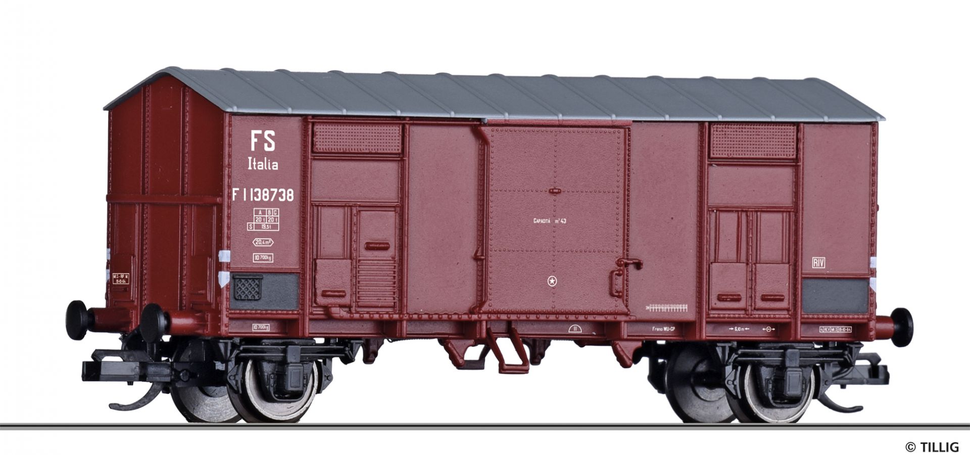 14887 | Gedeckter Güterwagen FS