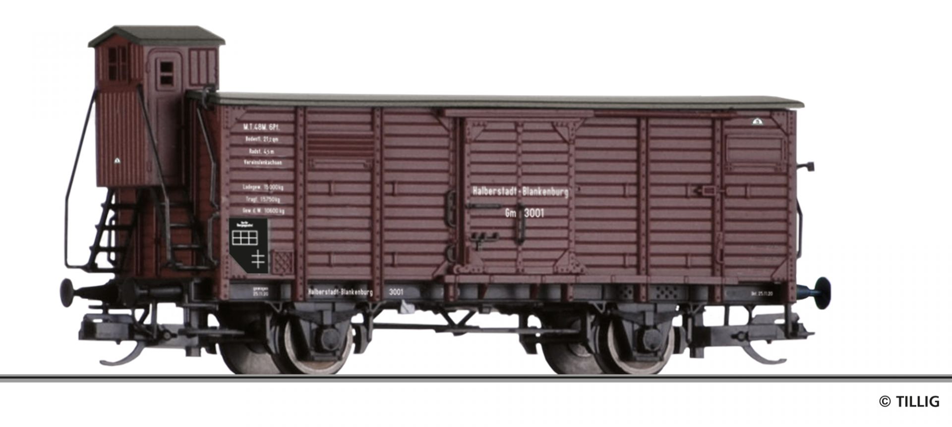 17929 | Gedeckter Güterwagen Halberstadt-Blankenburger Eisenbahn