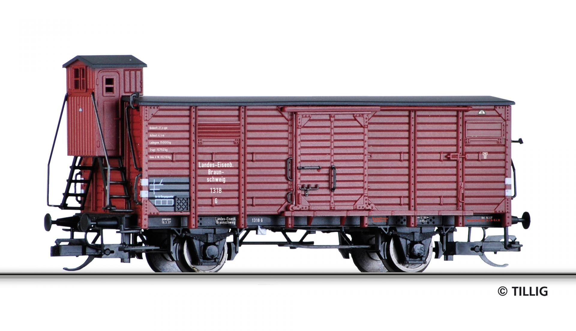 17933 | Gedeckter Güterwagen Braunschweigischen Landes-Eisenbahn
