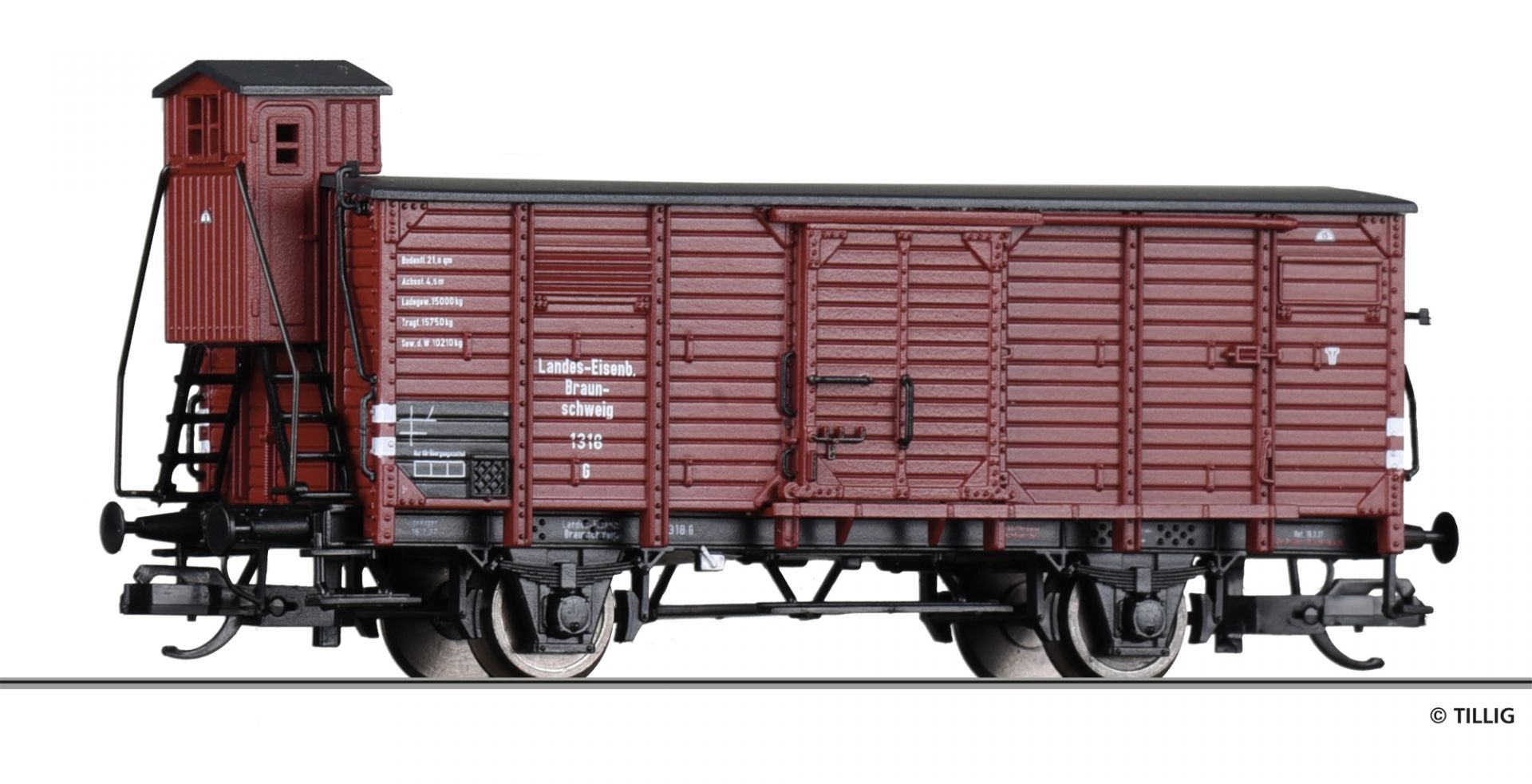 17933 | Gedeckter Güterwagen Braunschweigischen Landes-Eisenbahn