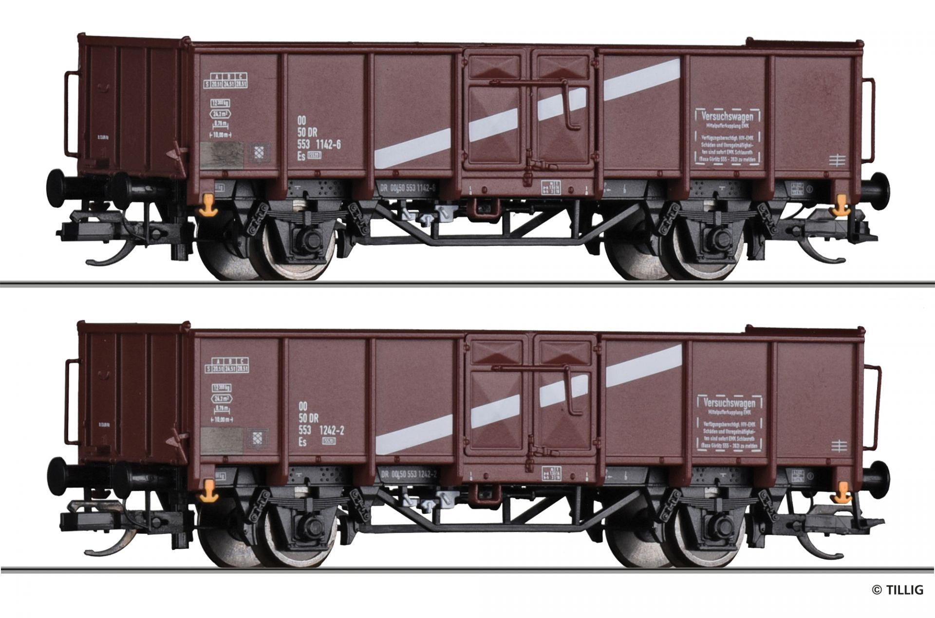 01059 | Güterwagenset „Kupplungs-Versuchswagen“ DR -werksseitig ausverkauft-
