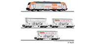 01083 | Freight car set “Schottertransport der HVLE”