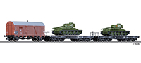 01627 | Güterwagenset Militärtransport DR -werksseitig ausverkauft-