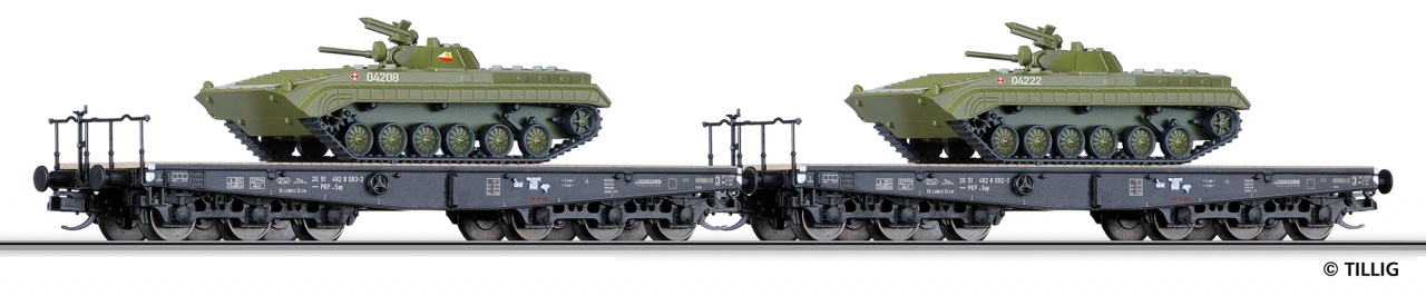 01629 | Güterwagenset Militärtransport PKP -werksseitig ausverkauft-