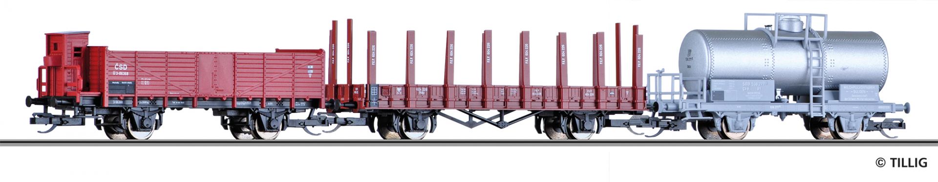 01763 | Güterwagenset CSD/PKP/SBB -werksseitig ausverkauft-