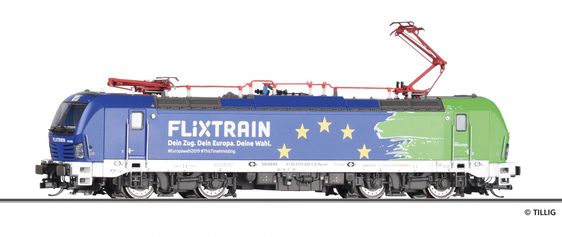 04836 | Elektrolokomotive Flixtrain „Europa“ RAILPOOL GmbH -werksseitig ausverkauft-