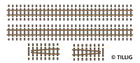 01840 | Set of straight tracks with guard rails (both sides)