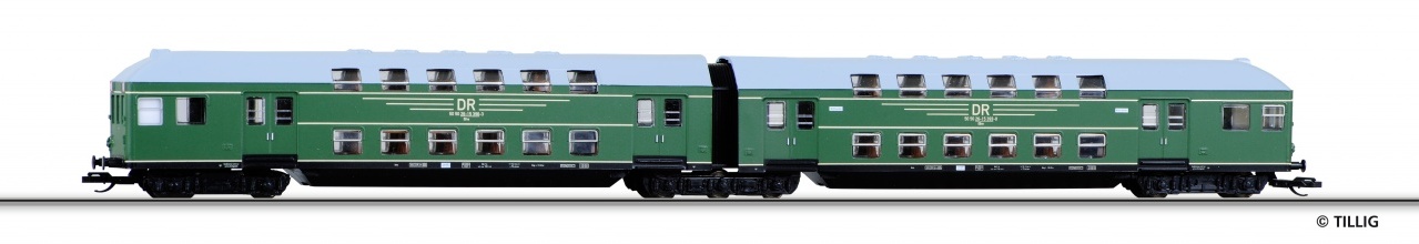 13735 | Doppelstockwagen-Einheit DR -werksseitig ausverkauft-