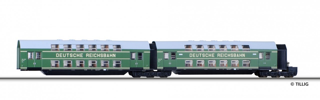 13740 | Doppelstockwagen-Einheit DR -werksseitig ausverkauft-