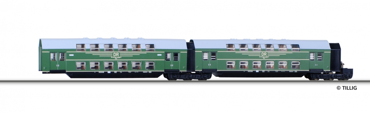 13745 | Doppelstockwagen-Einheit DR -werksseitig ausverkauft-
