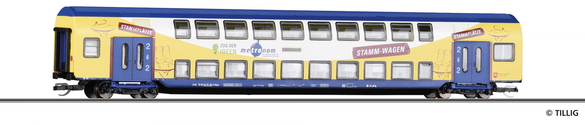 16795 | Doppelstockwagen metronom Eisenbahngesellschaft mbH