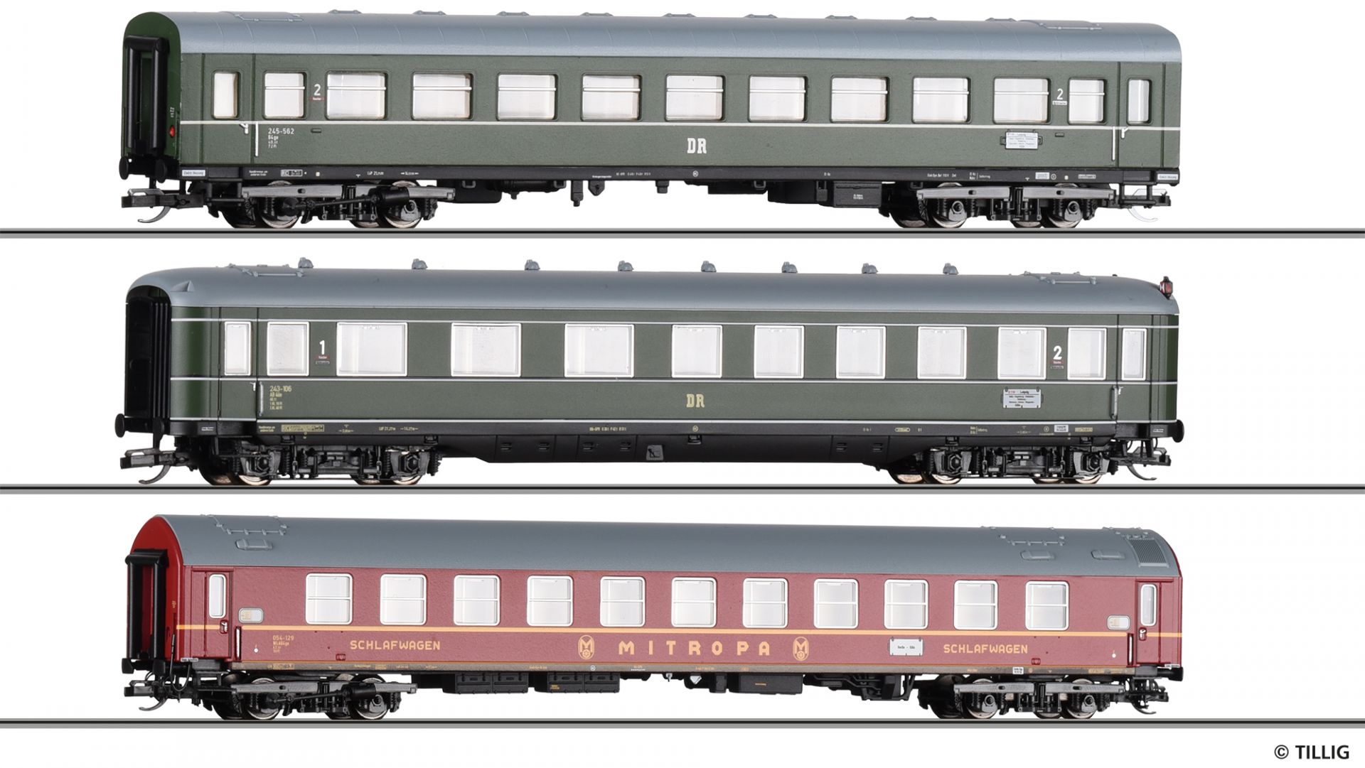01068 | Passenger coach set “D 118 Leipzig-Köln” DR -sold out-