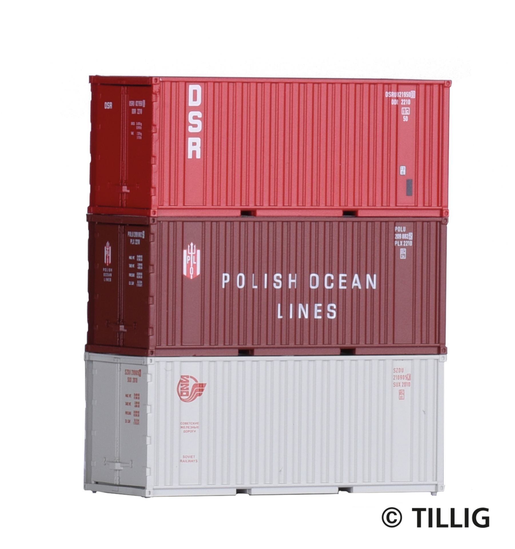 07707 | Container-Set mit drei 20‘-Containern